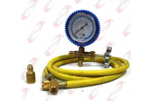 A/C R134a R12 R22 Single Manifold Gauge Kit 4 Testing Charging Air Conditioner